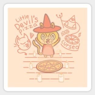 Pizza Witch Sticker